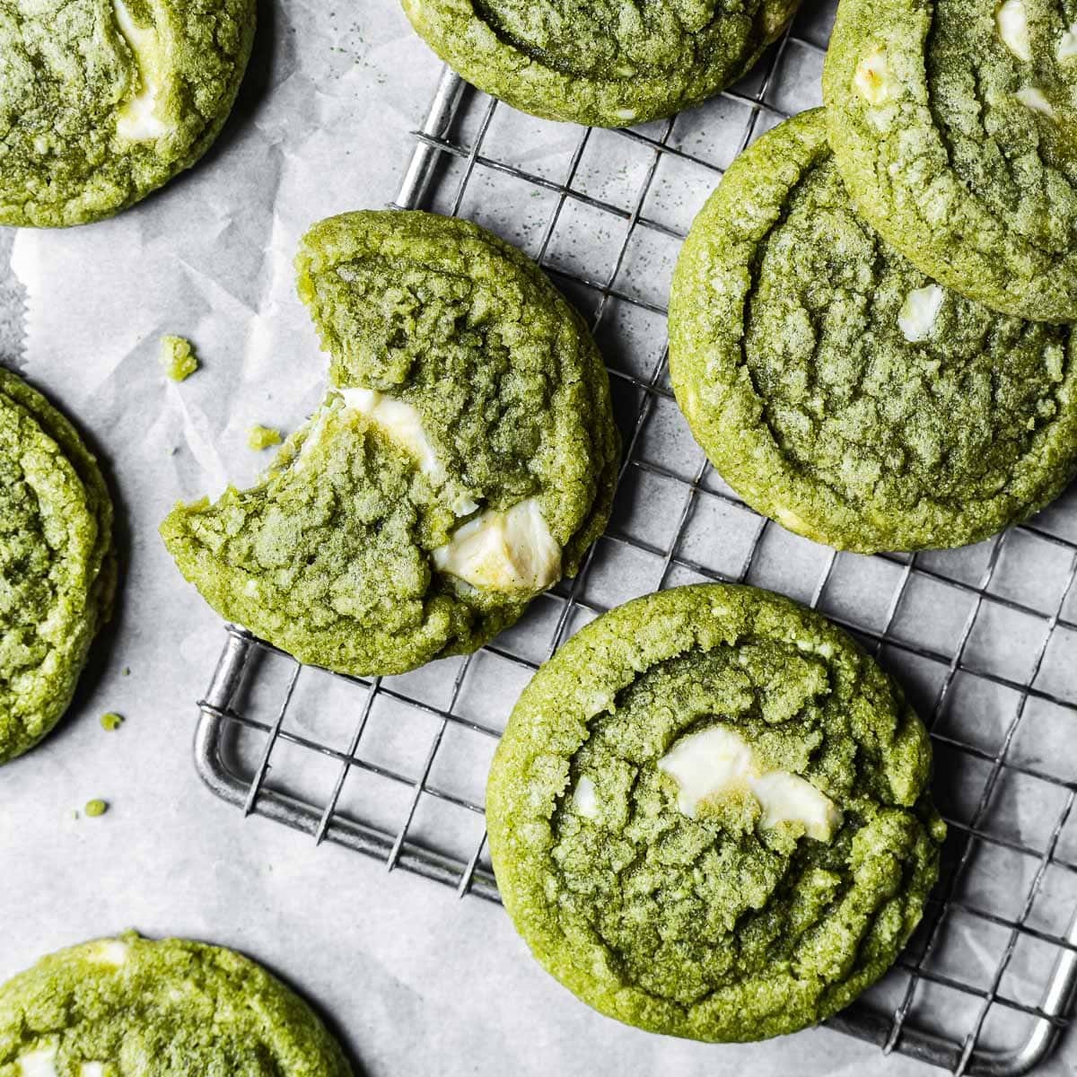Matcha White Chocolate Cookies